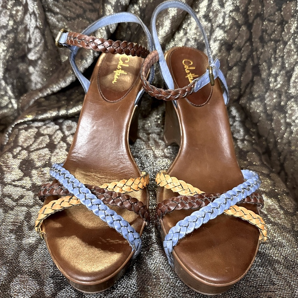 Cole Haan 4 1/2” wedge sandals